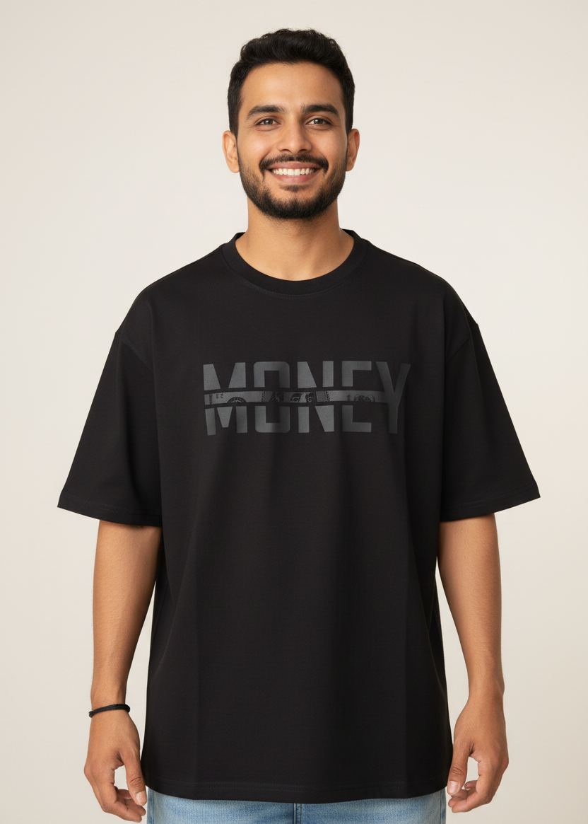 wyi money print black tshirt