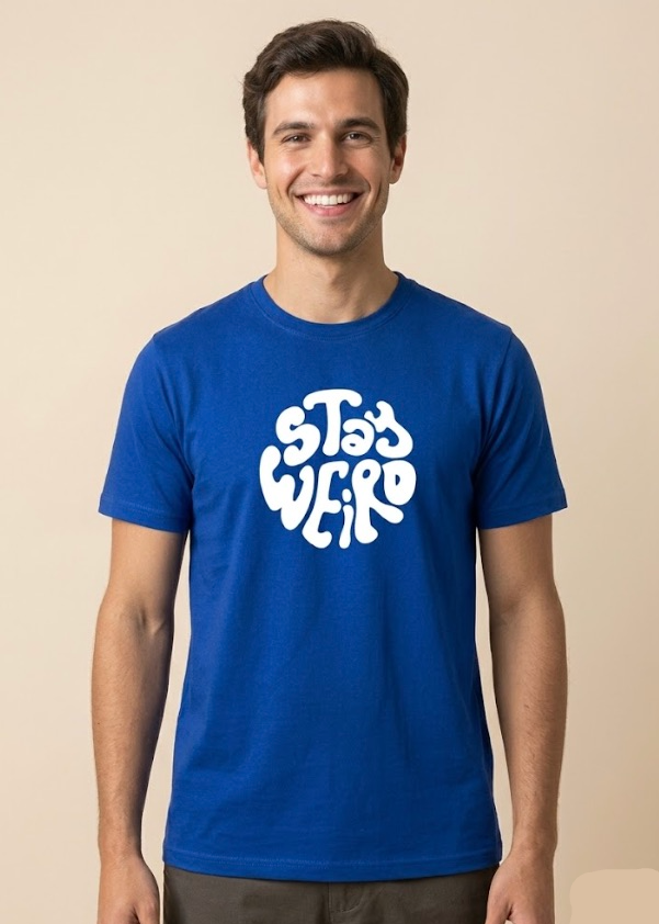 wyi weird blue tshirt