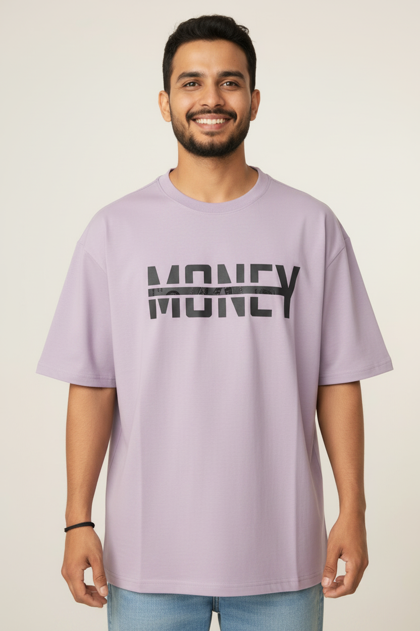 wyi lavendar money print tshirt